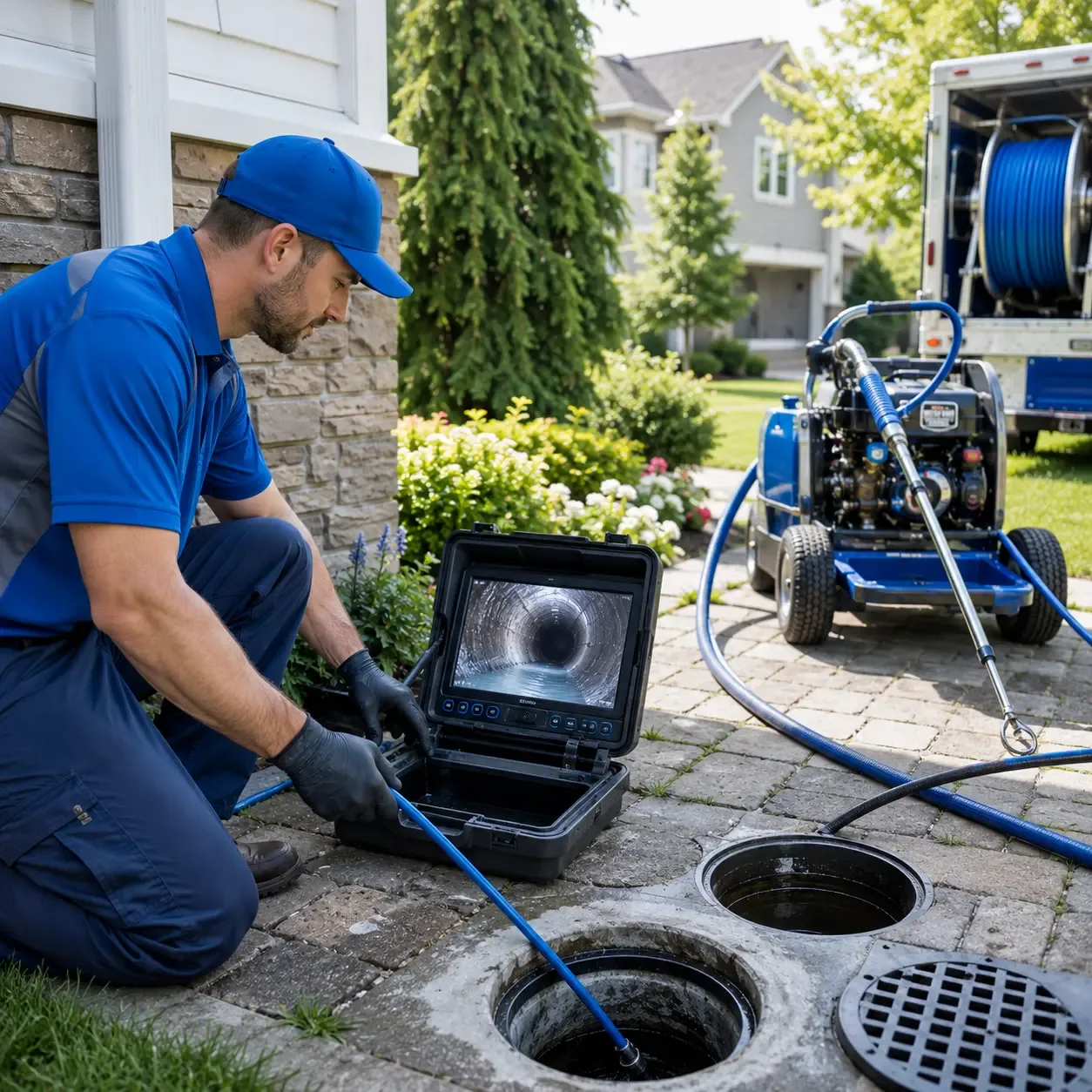 Outdoor drain cleaning professionals serving Greens Fork, IN