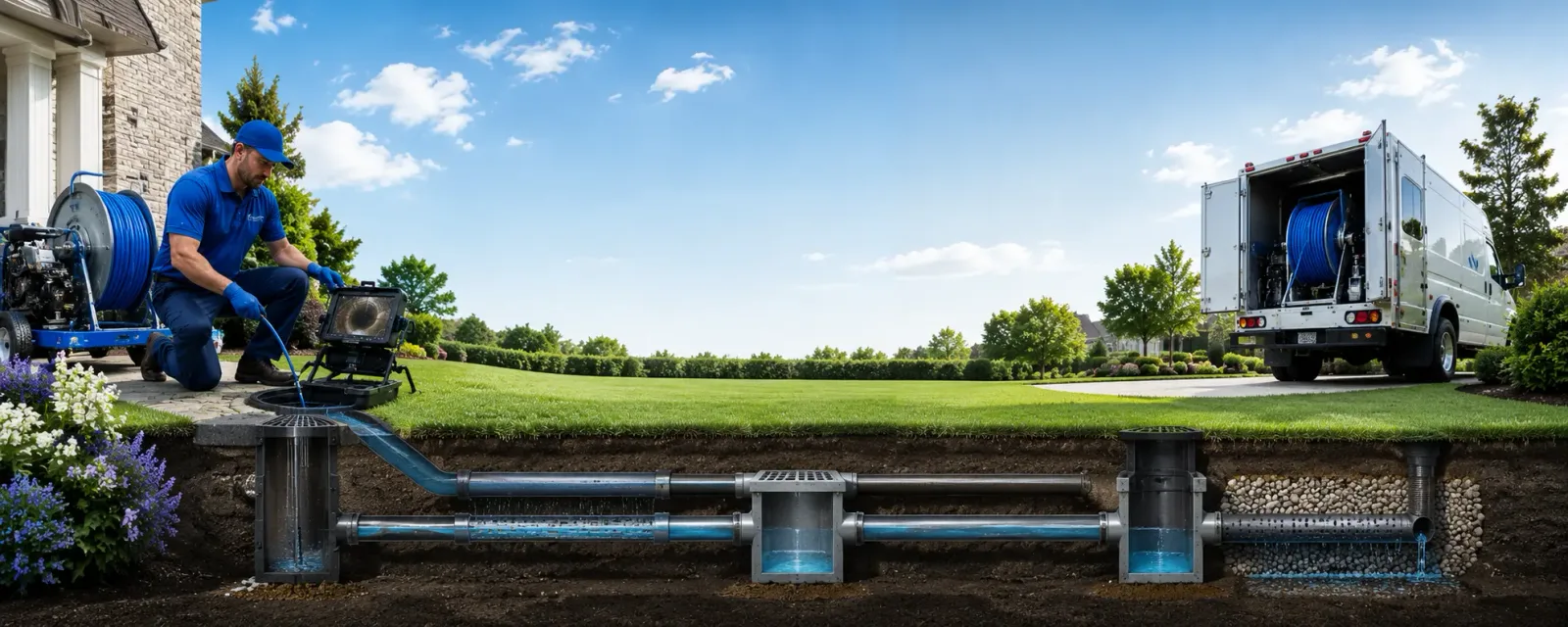 Outdoor drain cleaning information for Greens Fork, IN